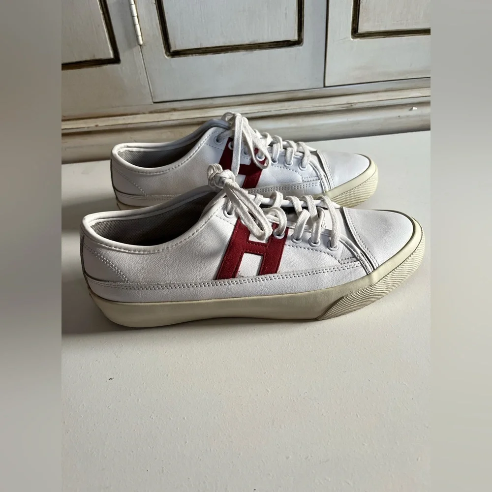 Men’s HUF Hupper 2 Lo sneaker in white with red 